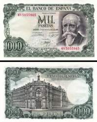 *1000 pesiet Španielsko 1971, P154 UNC - Kliknutím na obrázok zatvorte -